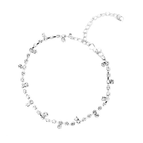 Strass schmuck fußkettchen - strass,