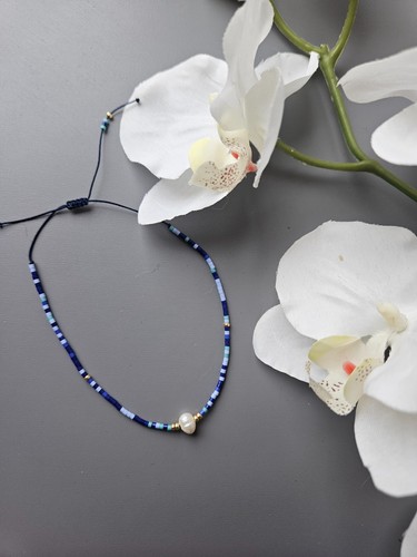 Blaues perlen damen - 1,